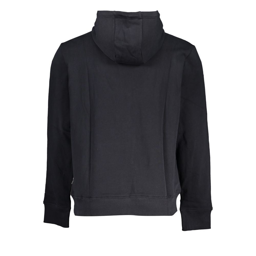 Black Cotton Men's Hoodie - ventzia