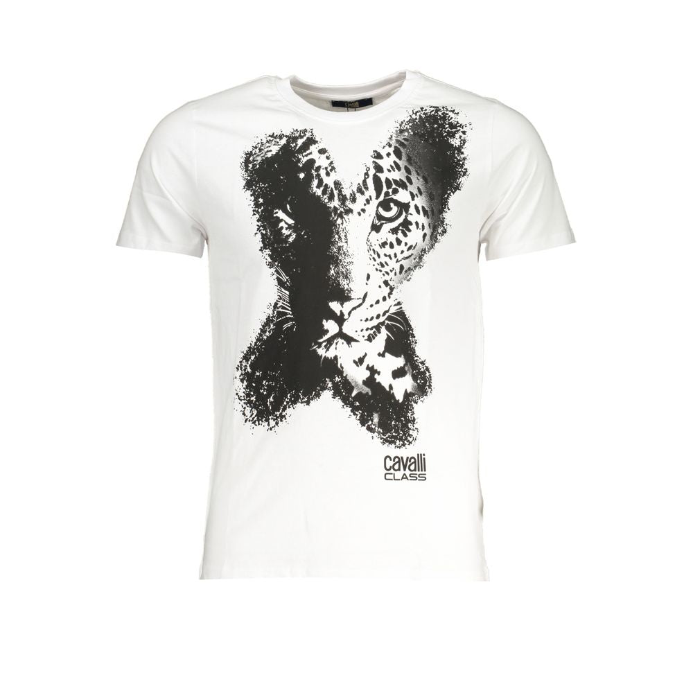 White Cotton Men's T-Shirt - ventzia