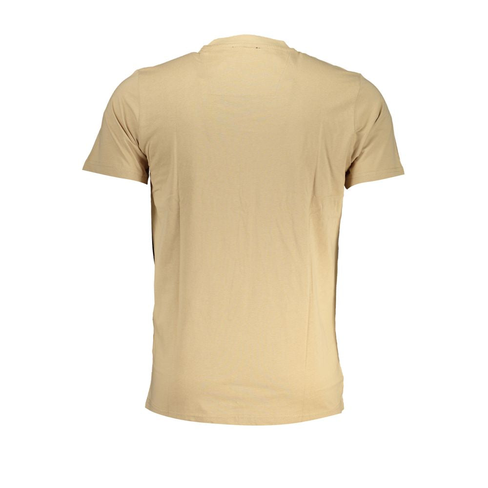 Beige Cotton Men's T-Shirt - ventzia