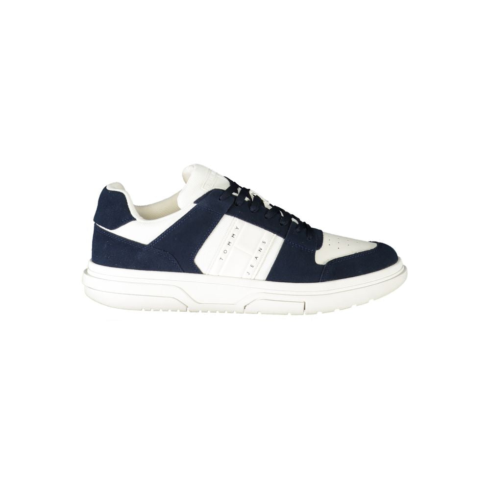 Blue Polyurethane Men Sneaker - ventzia