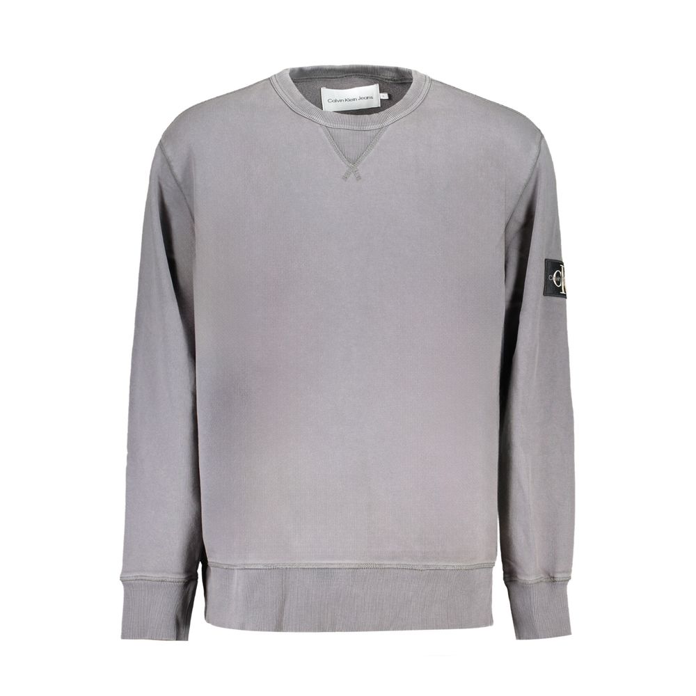 Gray Cotton Men Sweater - ventzia