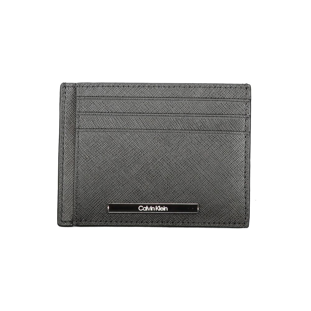 Black Leather Mens Wallet Holder - ventzia