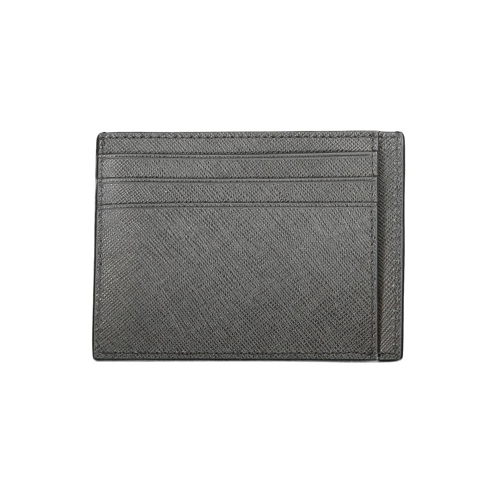 Black Leather Mens Wallet Holder - ventzia