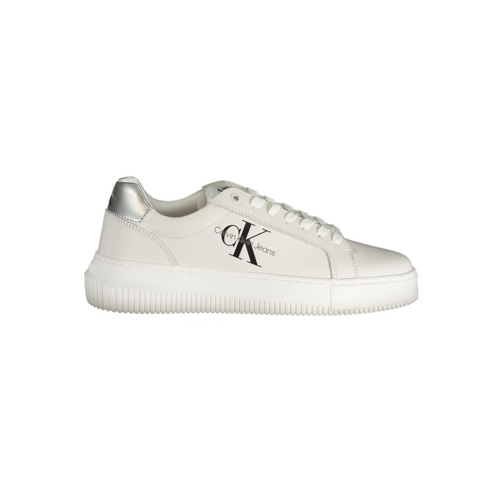 Bianco Polyurethane Women Sneaker - ventzia