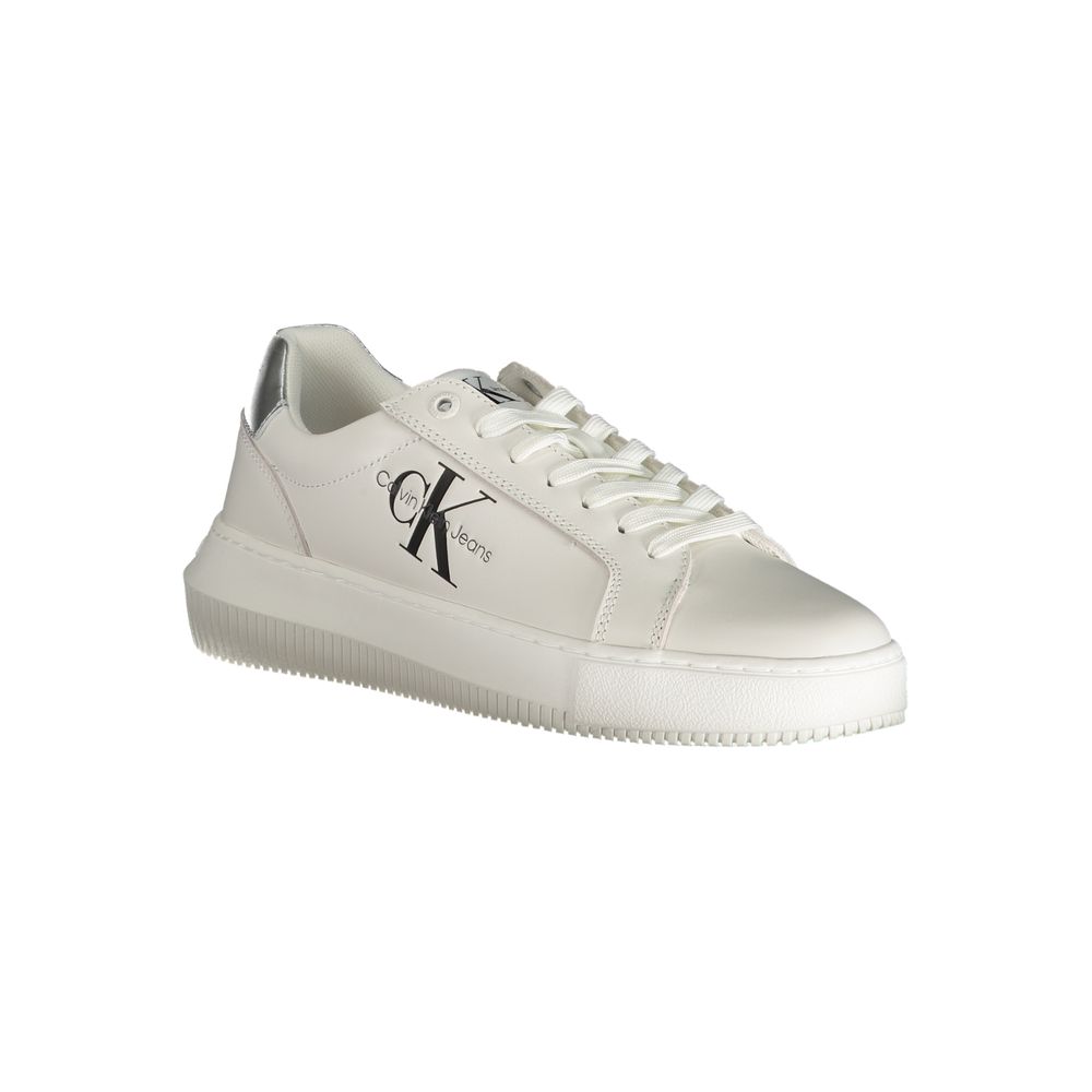 Bianco Polyurethane Women Sneaker - ventzia