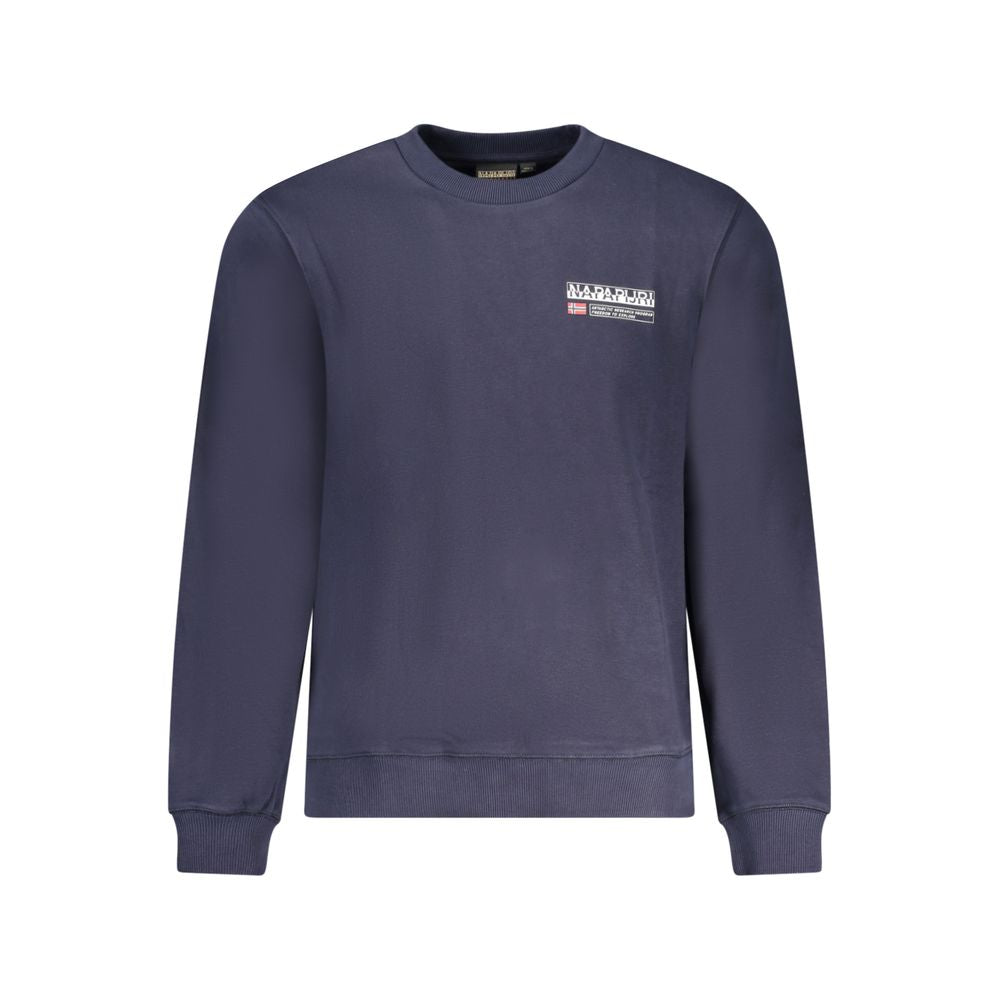 Blue Cotton Men Sweatshirt - ventzia
