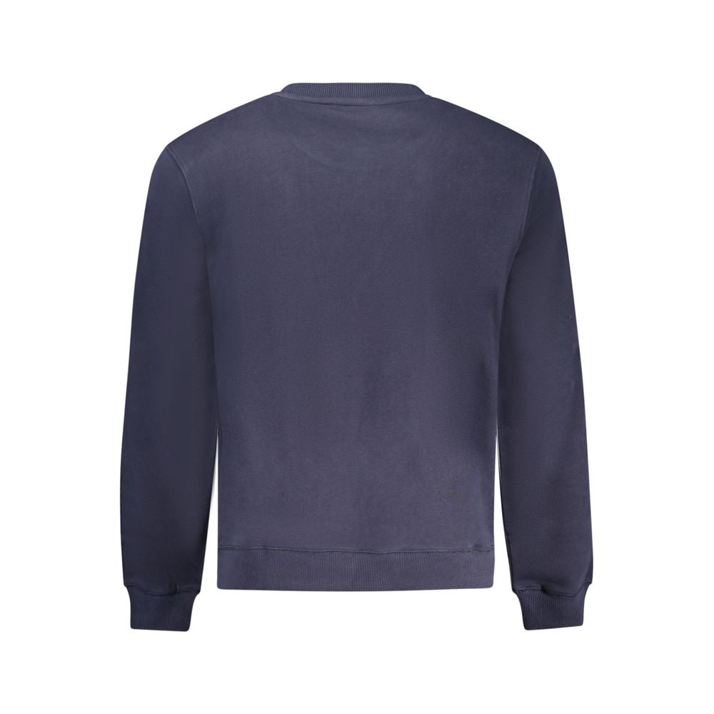 Blue Cotton Men Sweatshirt - ventzia