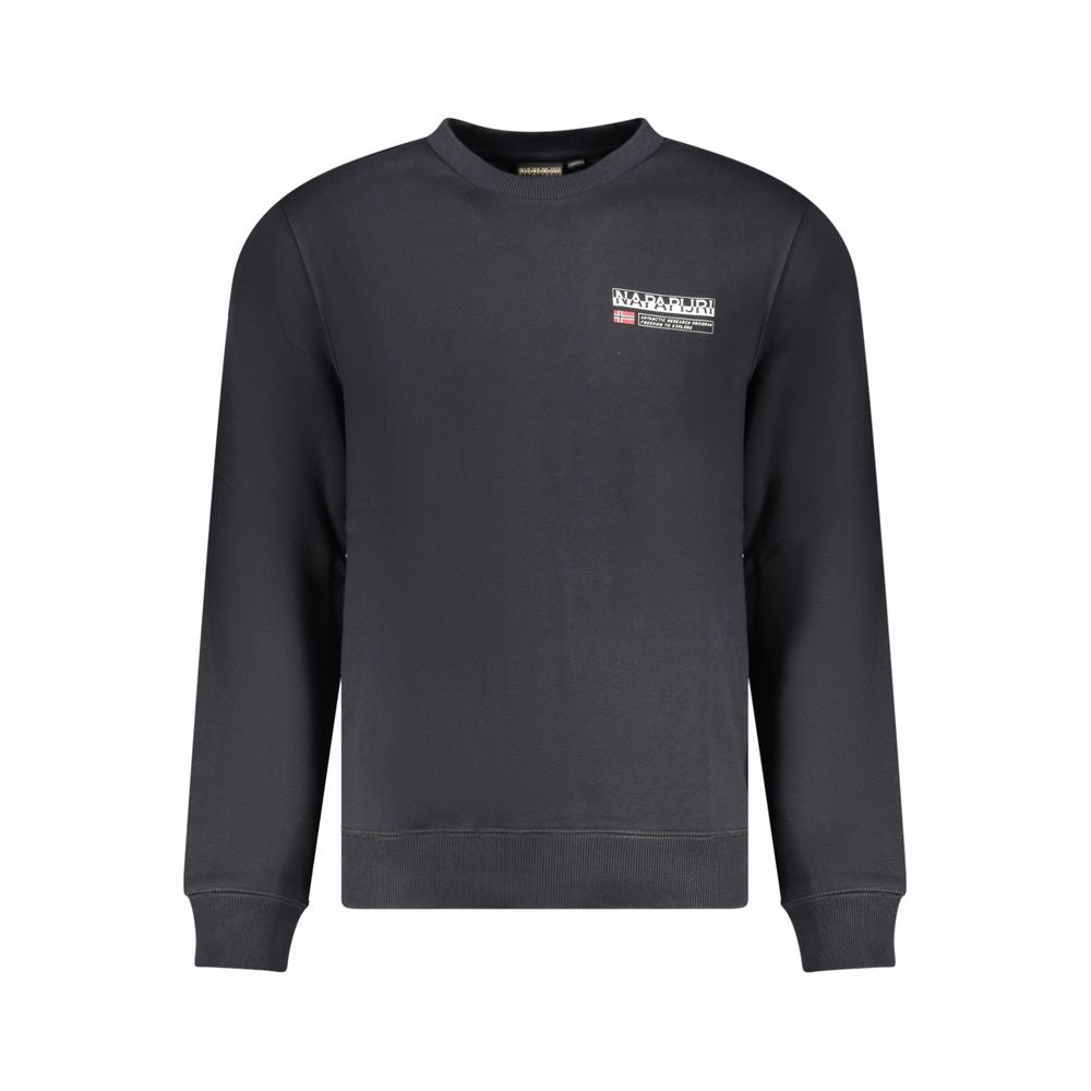 Black Cotton Mens Sweatshirt - ventzia