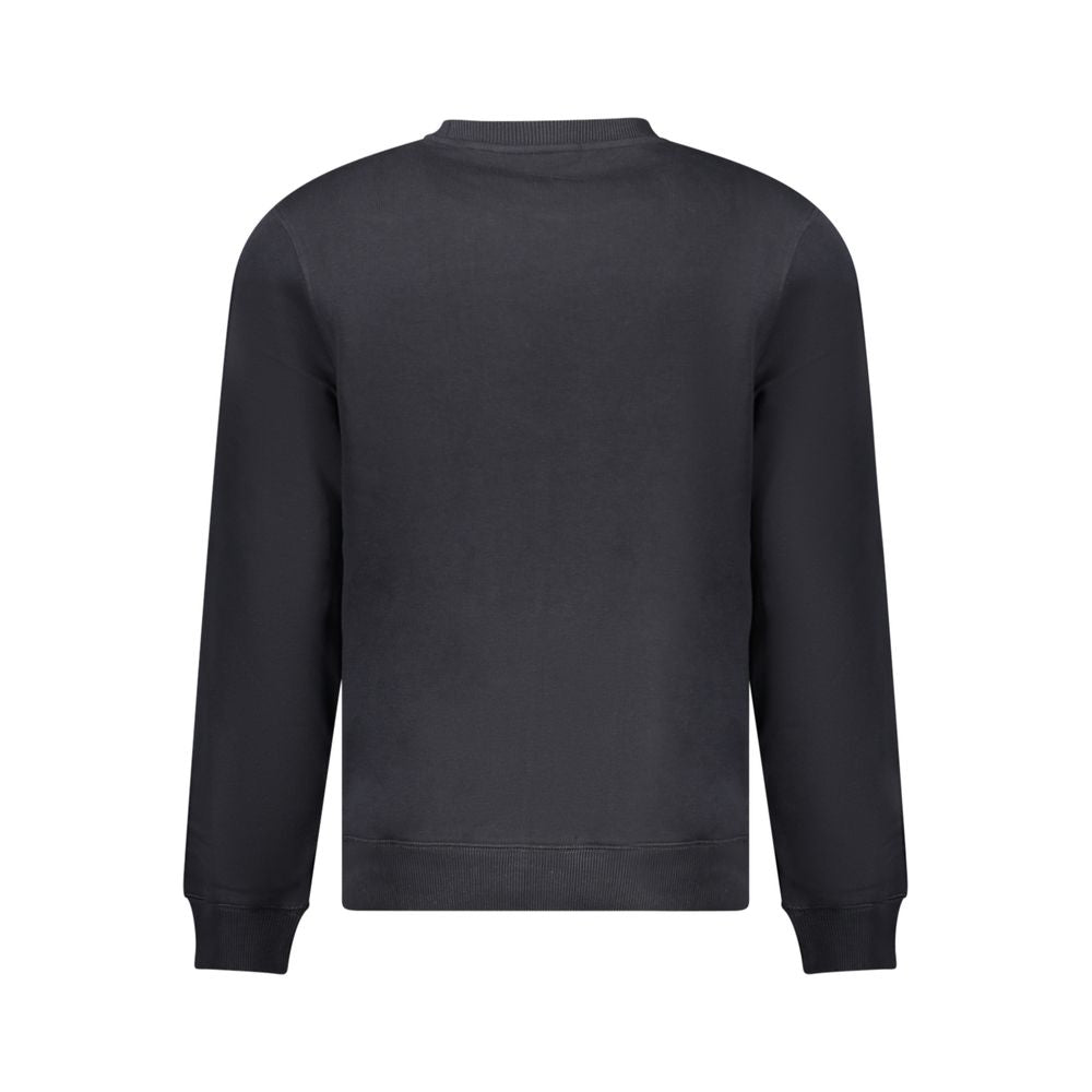 Black Cotton Mens Sweatshirt - ventzia