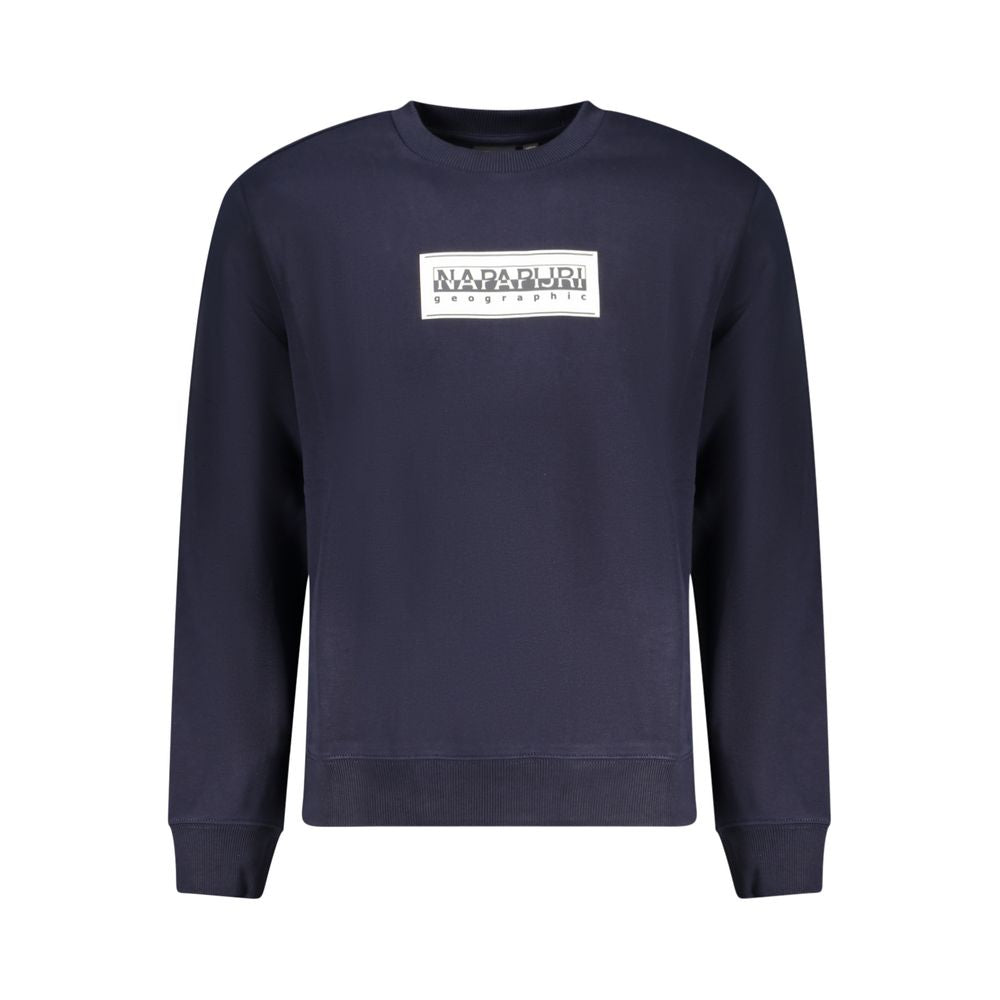 Blue Cotton Men's Sweatshirt - ventzia
