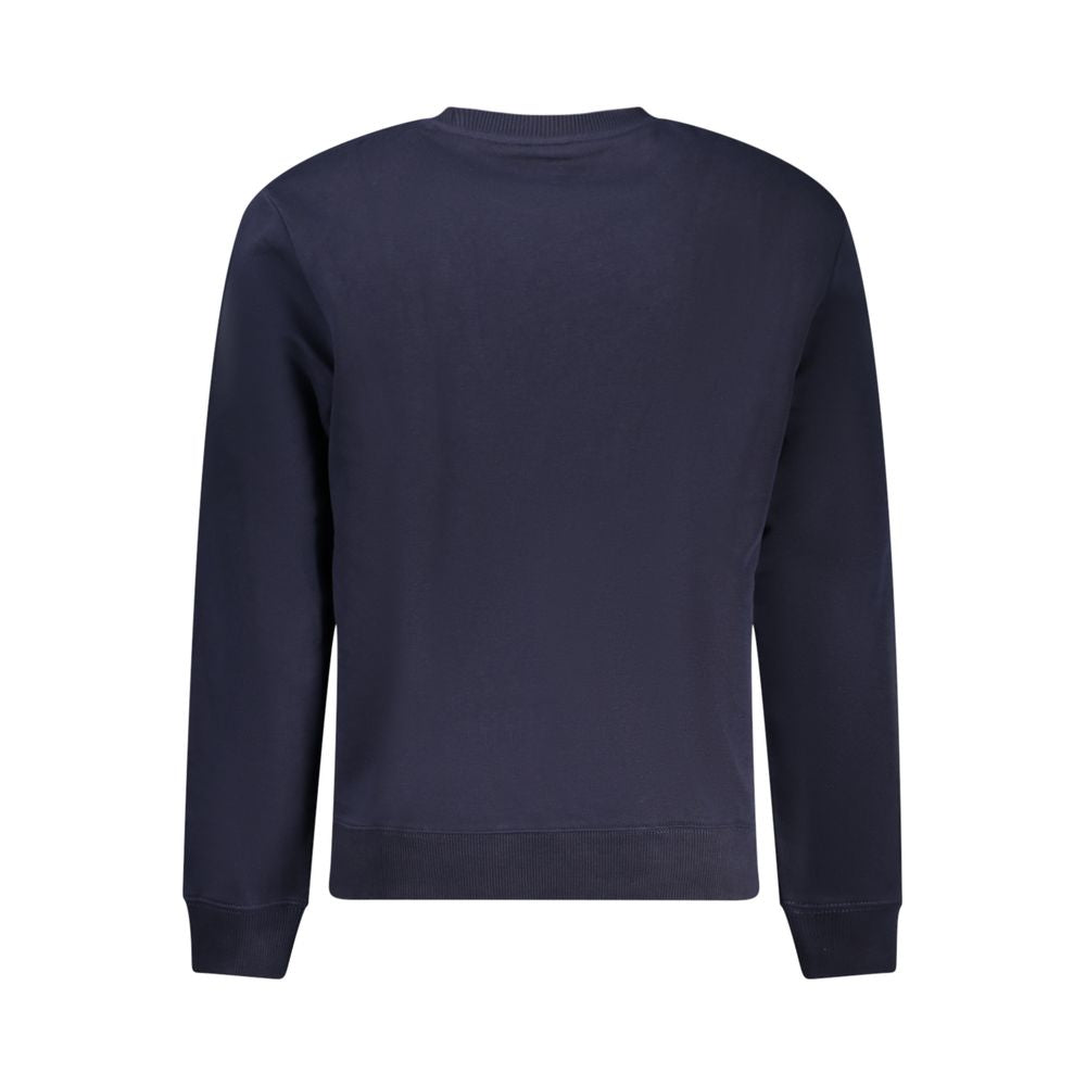 Blue Cotton Men's Sweatshirt - ventzia