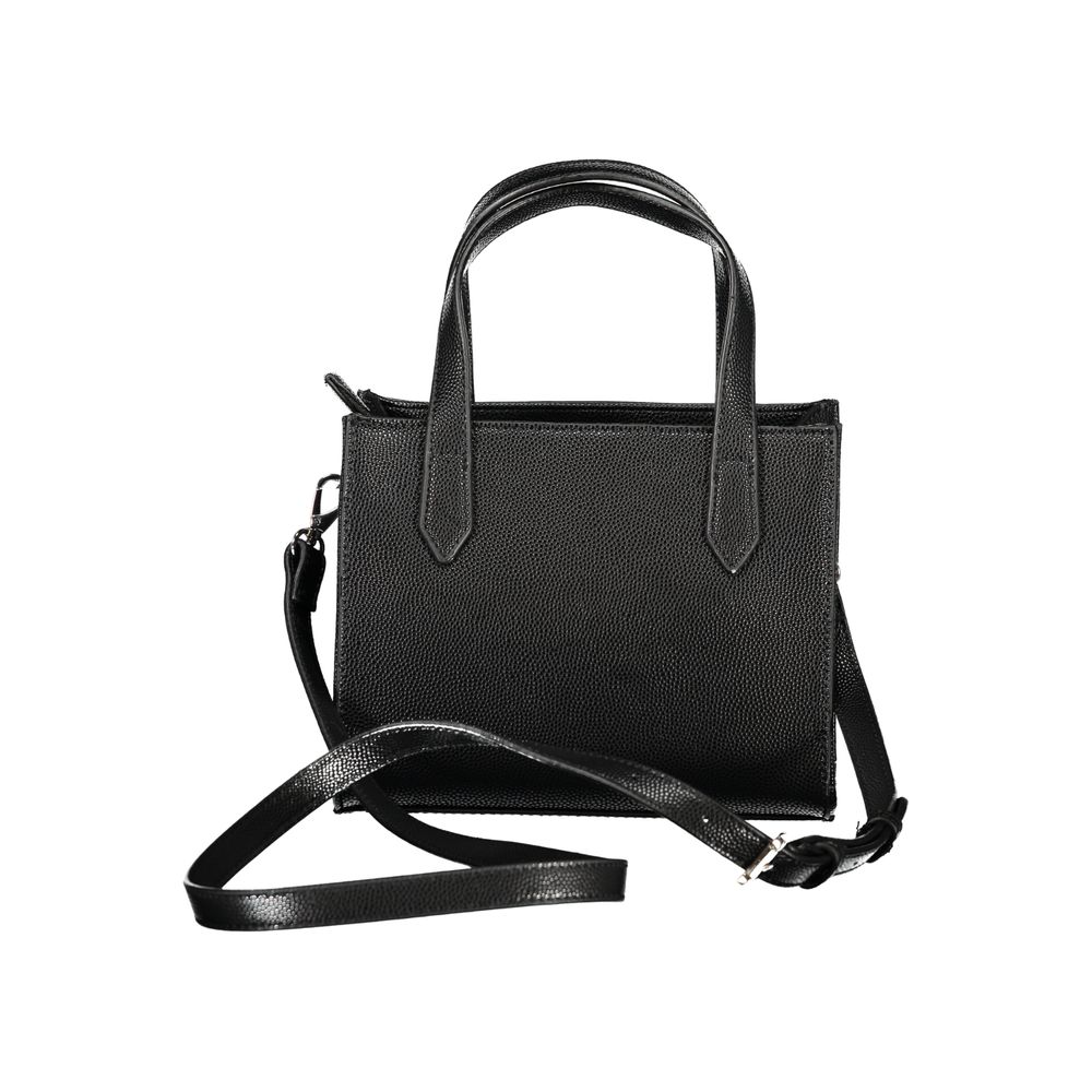 Black Polyethylene Women Handbag - ventzia