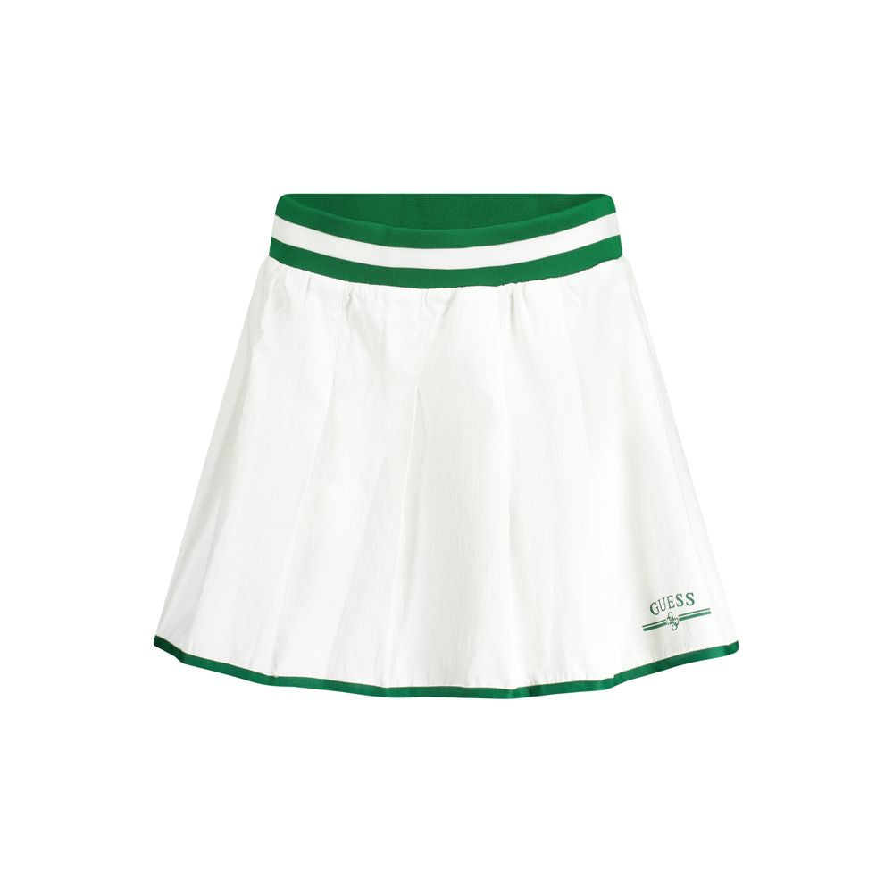 White Polyester Women Skirt - ventzia