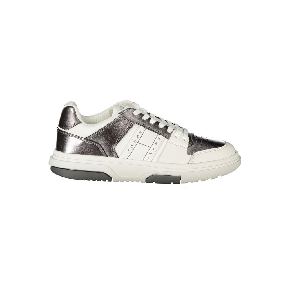 Bianco Polyurethane Women Sneaker - ventzia