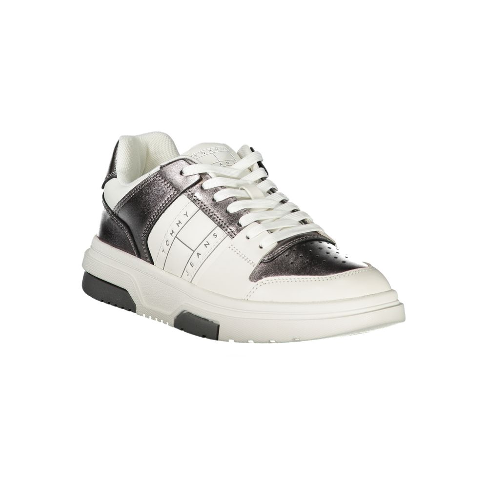Bianco Polyurethane Women Sneaker - ventzia