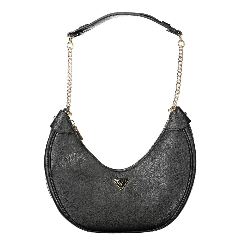 Black Polyethylene Women Handbag - ventzia