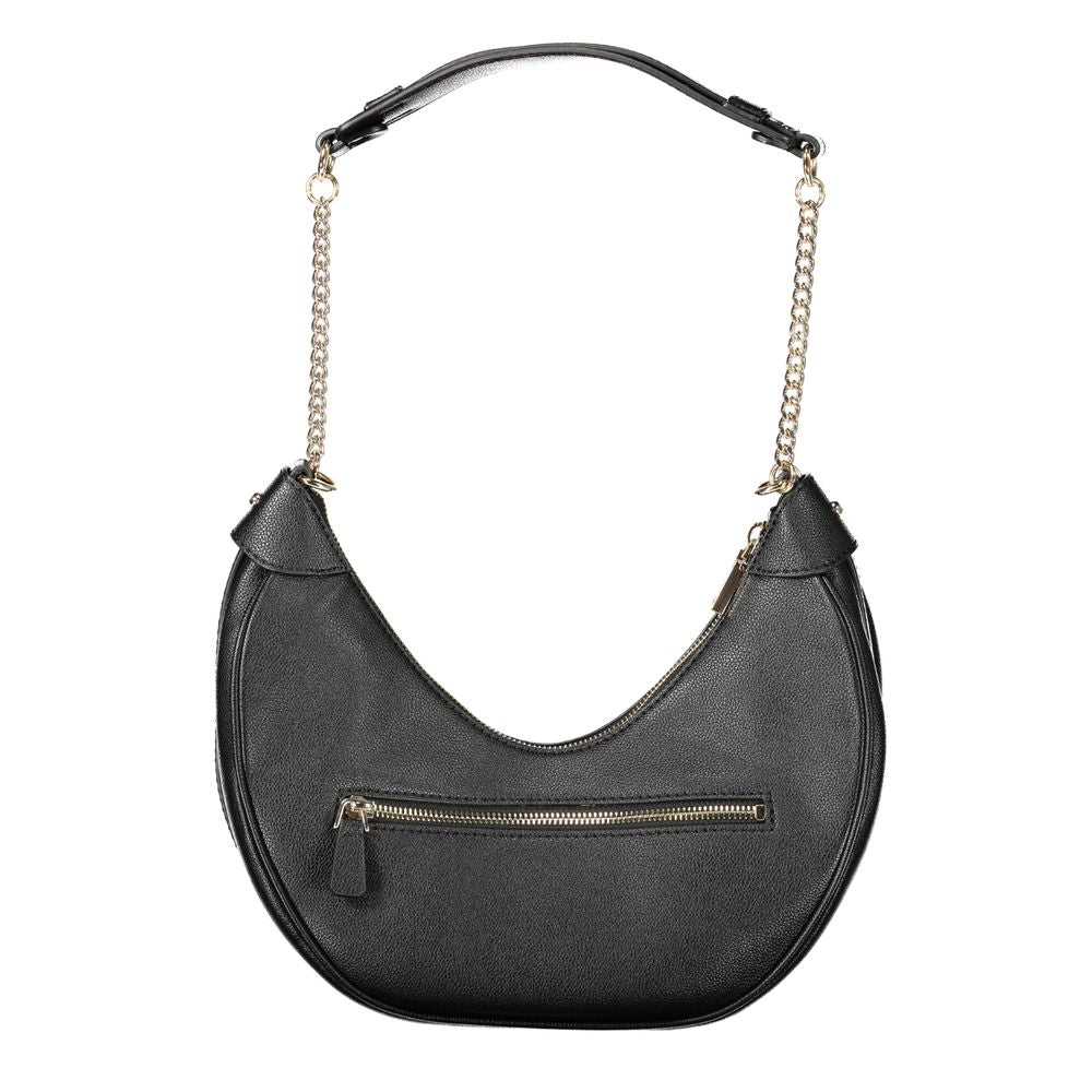 Black Polyethylene Women Handbag - ventzia