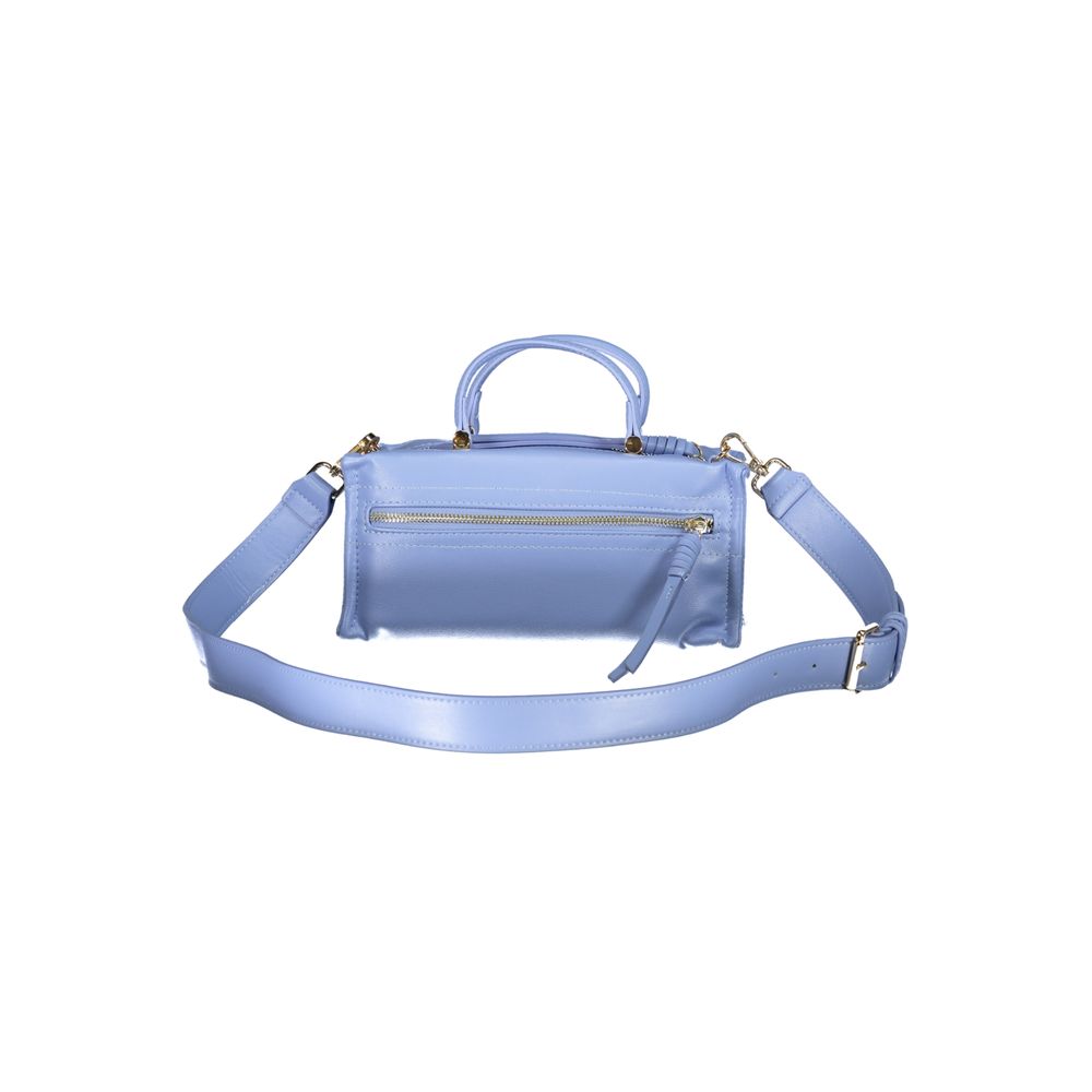 Azzurro Polyurethane Women Handbag - ventzia