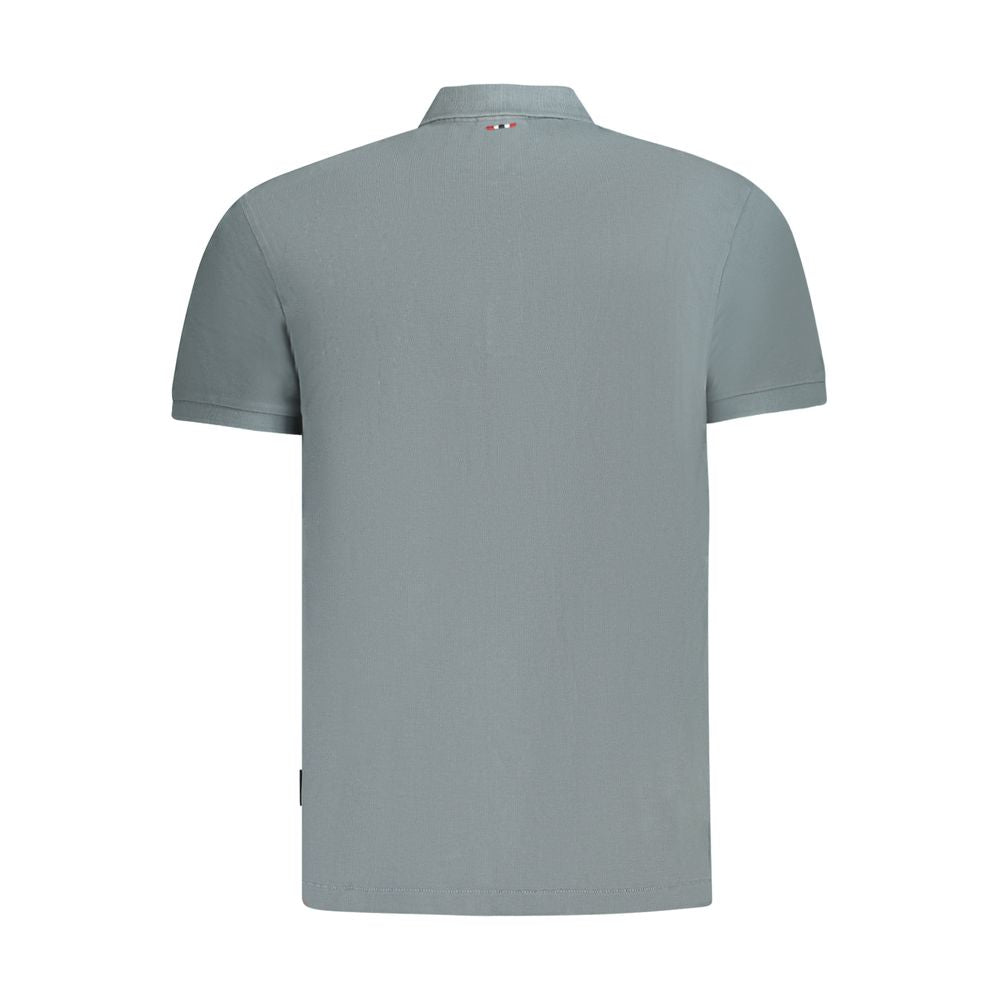 Gray Cotton Polo Shirt