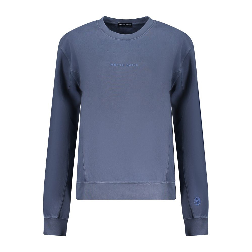 Blue Cotton Women Sweater - ventzia
