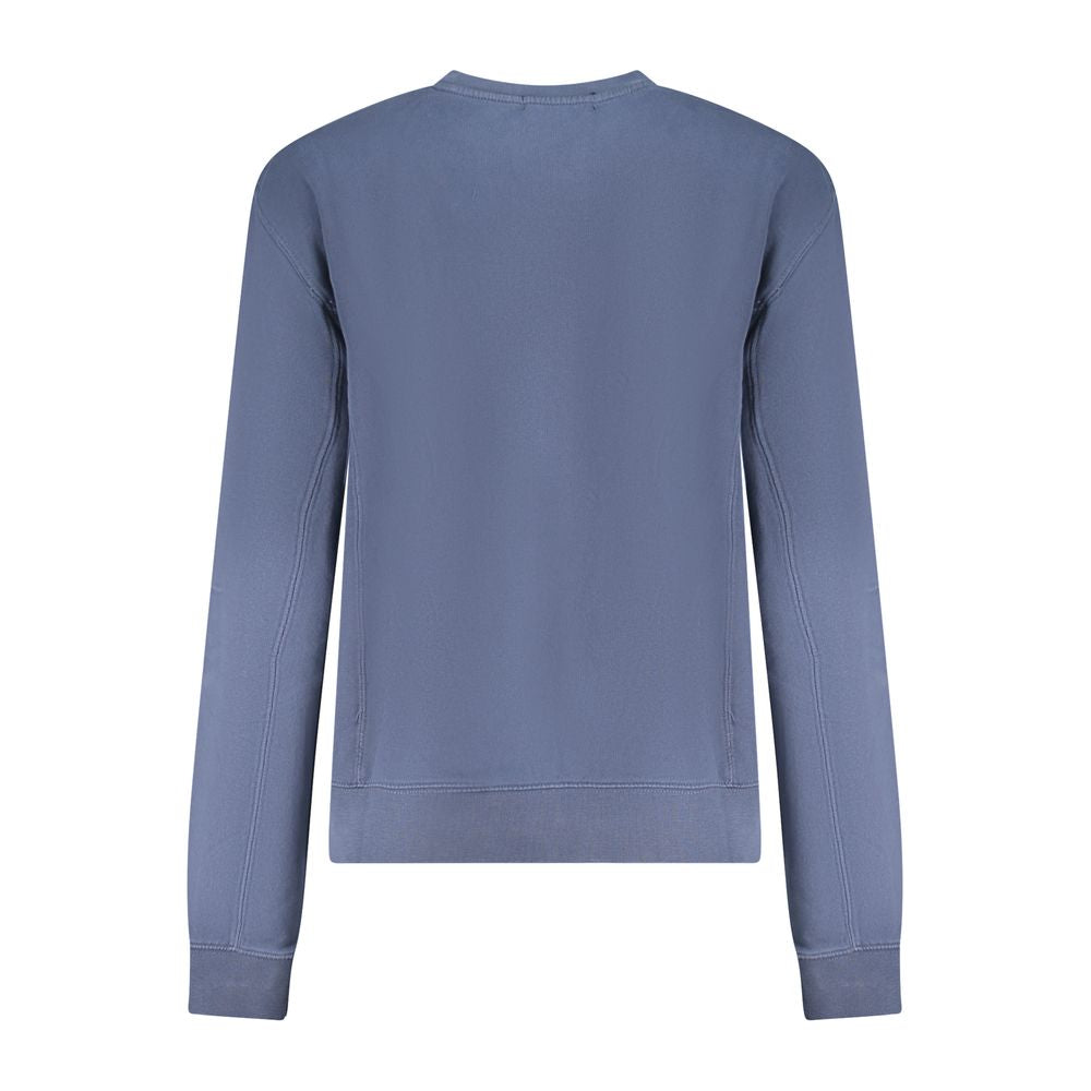 Blue Cotton Women Sweater - ventzia