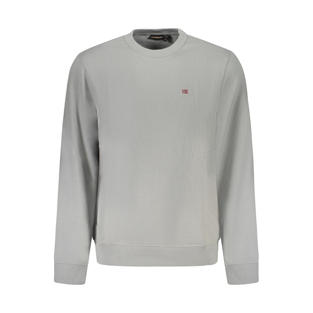 Gray Cotton Men's Sweatshirt - ventzia