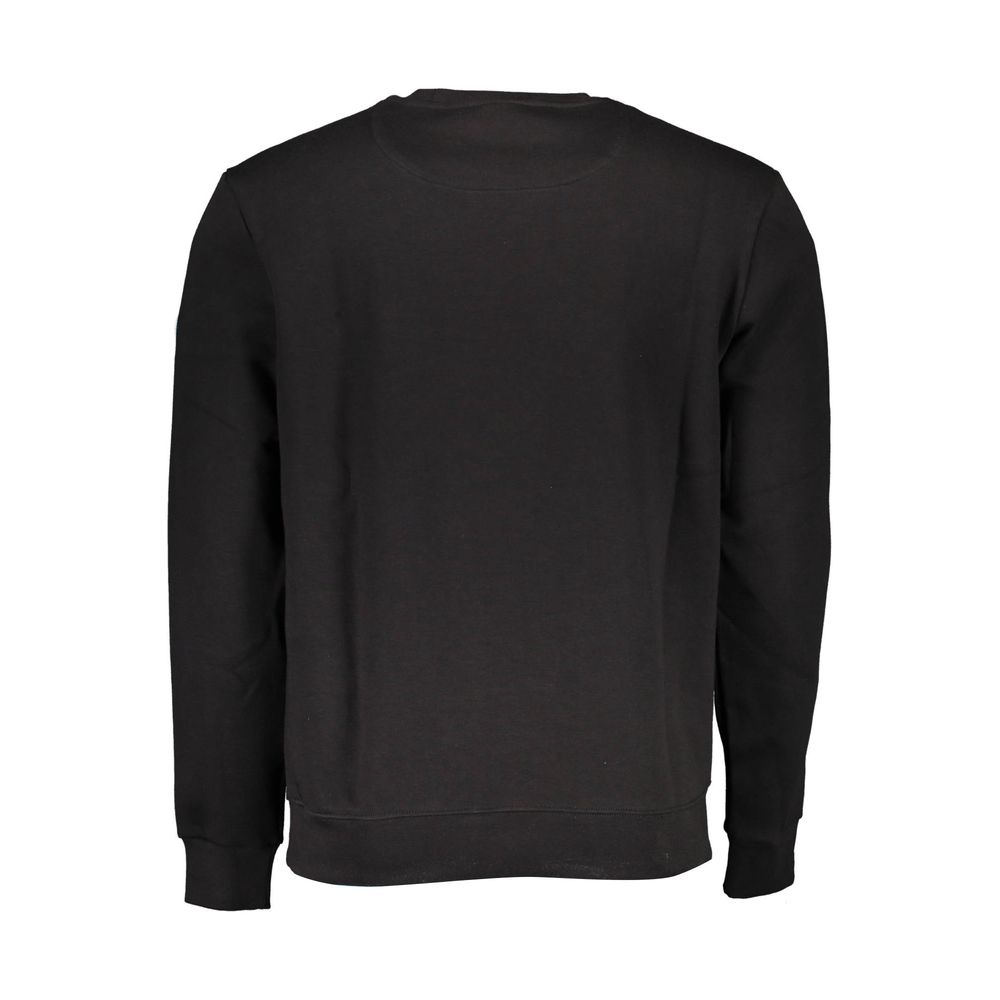 Black Cotton Men Sweatshirt - ventzia