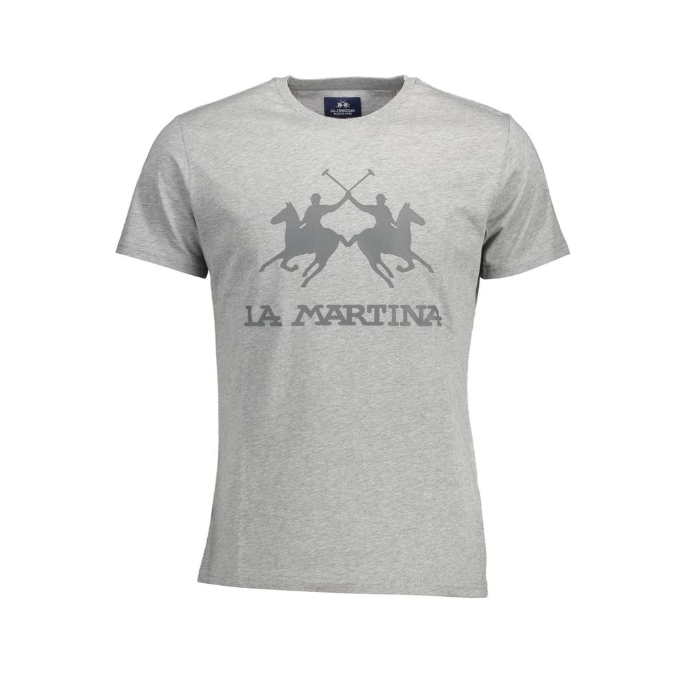 Grigio Cotton Men's T-Shirt - ventzia