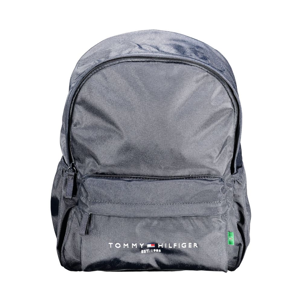Blue Recycled Polyester Men's Backpack - ventzia