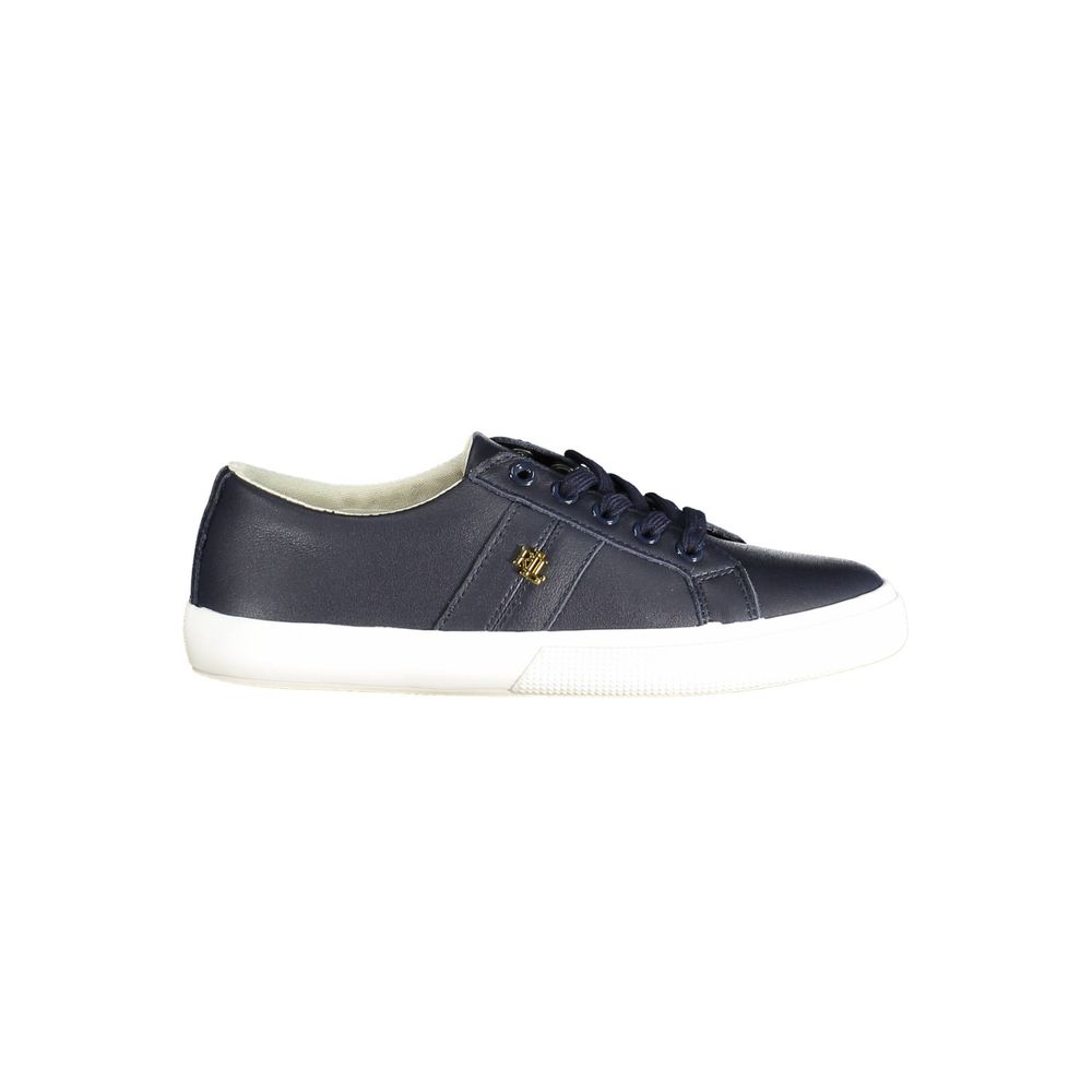 Blue Leather Women Sneaker - ventzia
