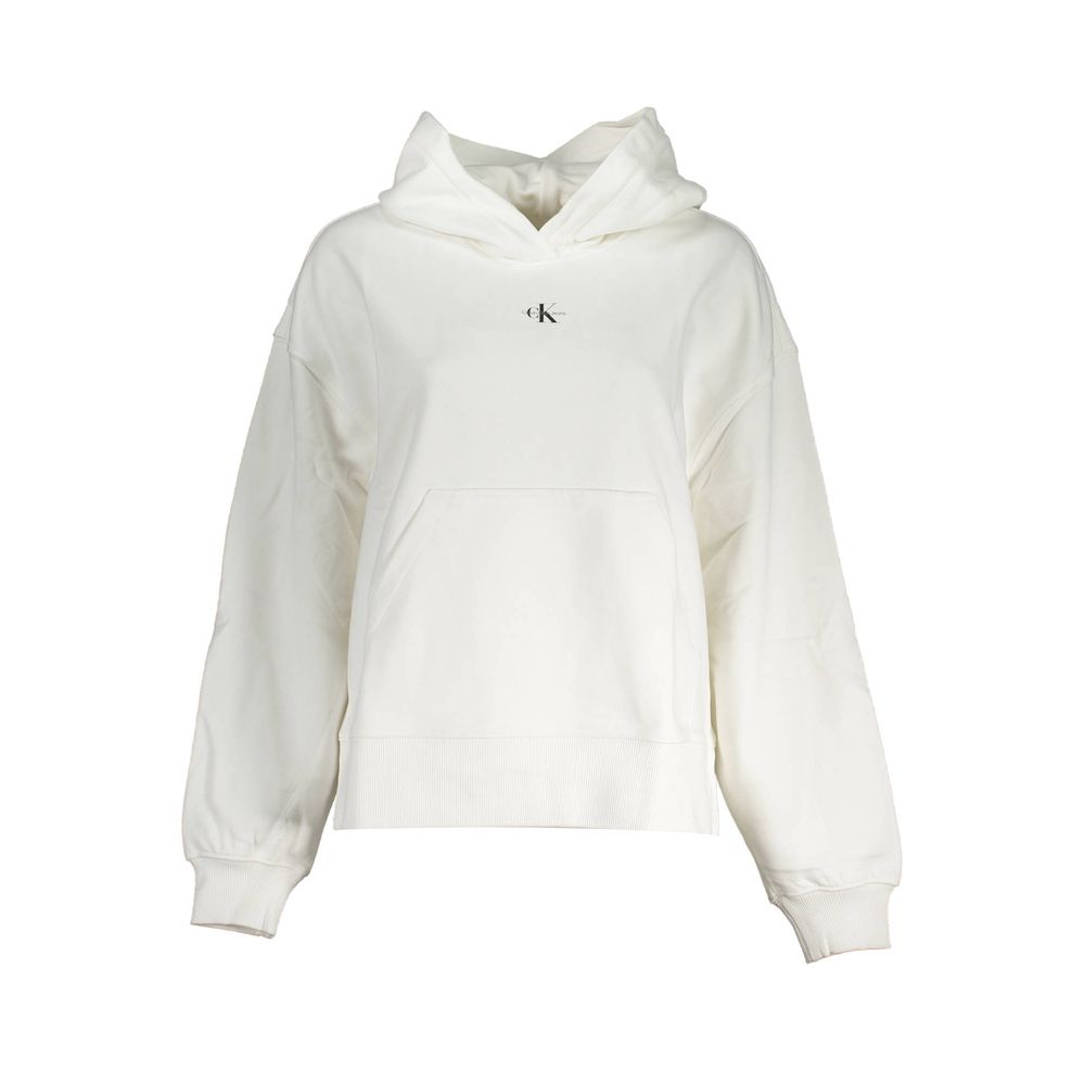 White Cotton Women Sweater - ventzia