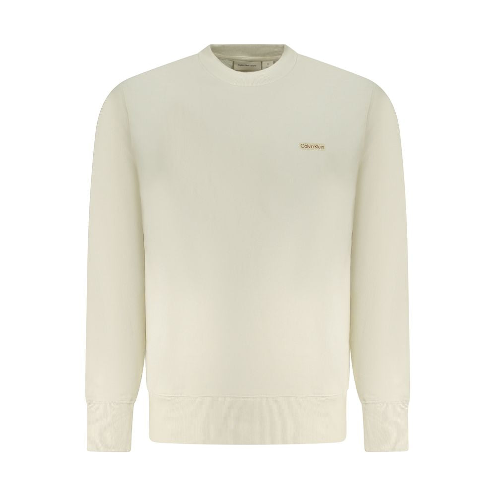 Beige Cotton Men's Sweatshirt - ventzia