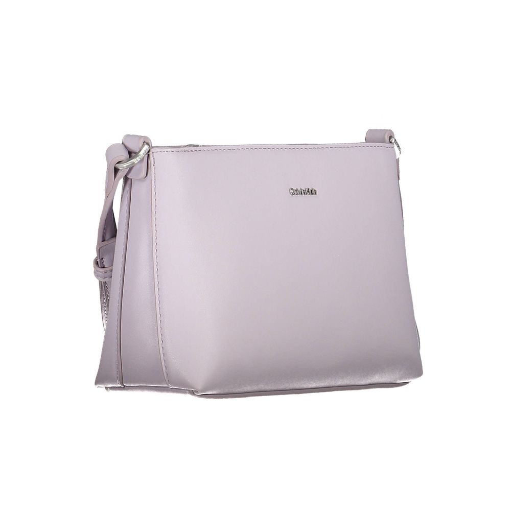 Purple Polyester Handbag - ventzia