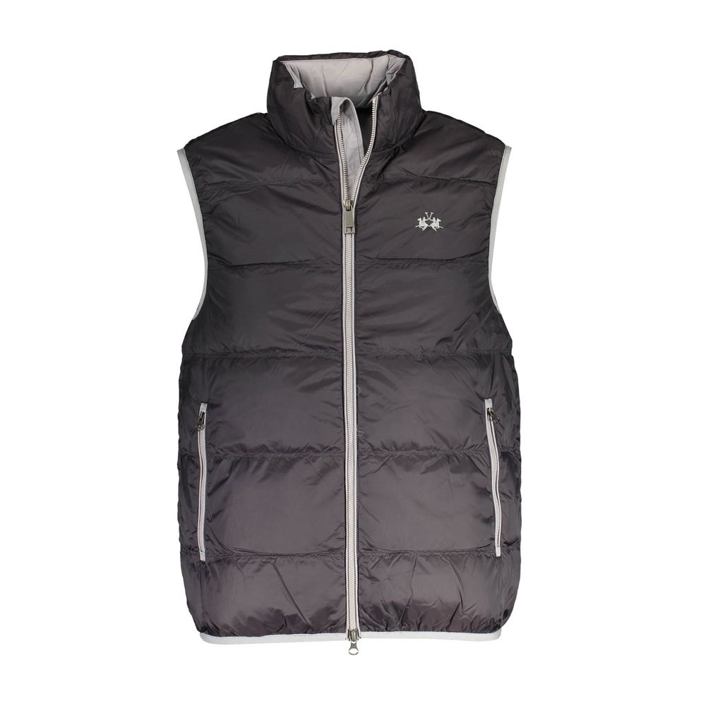 Black Polyamide Men Jacket - ventzia