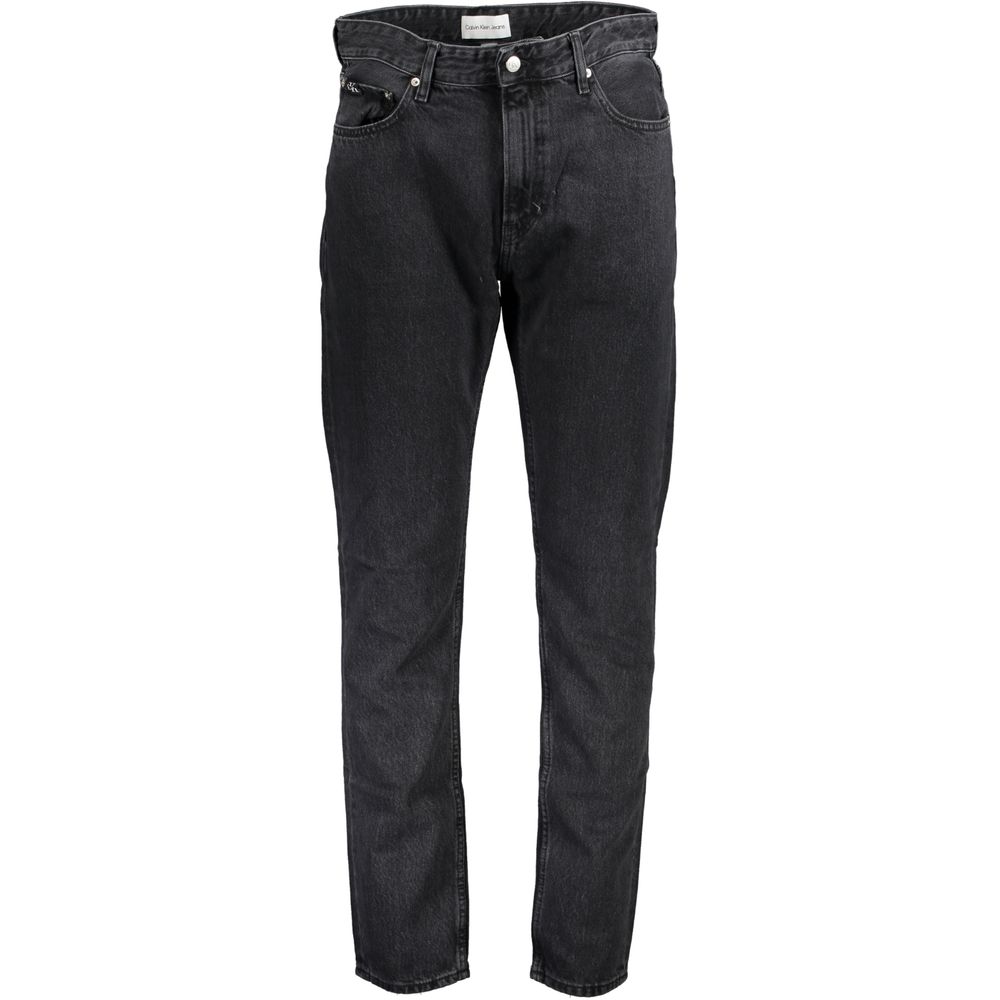 Black Cotton Men Jeans - ventzia
