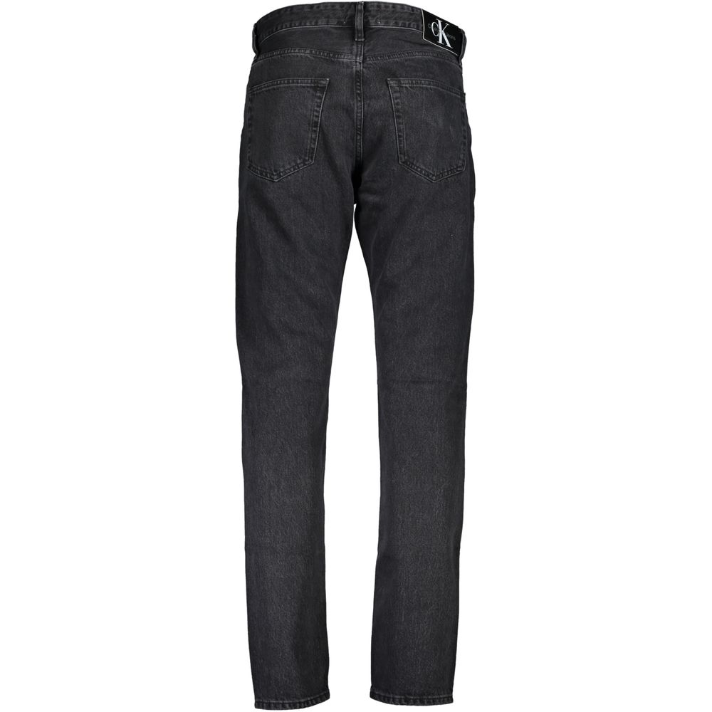 Black Cotton Men Jeans - ventzia