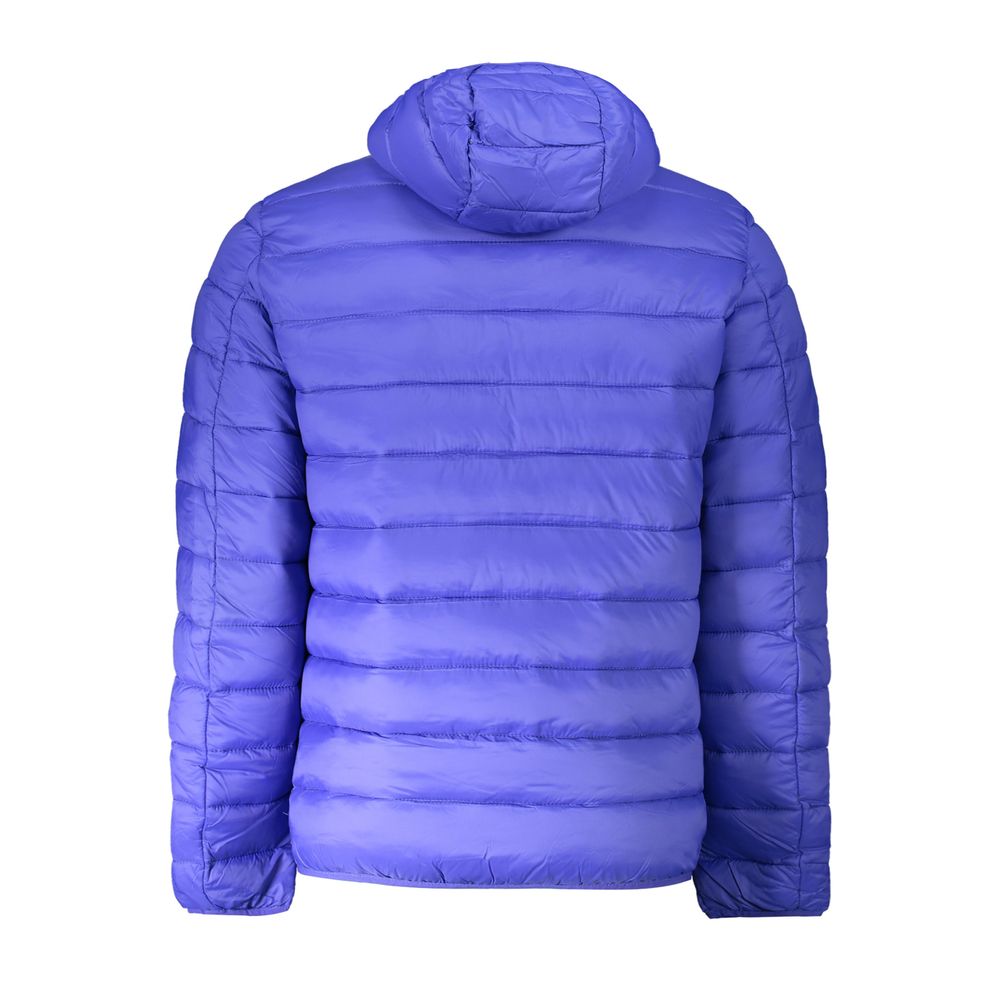 Blue Polyamide Men Jacket - ventzia