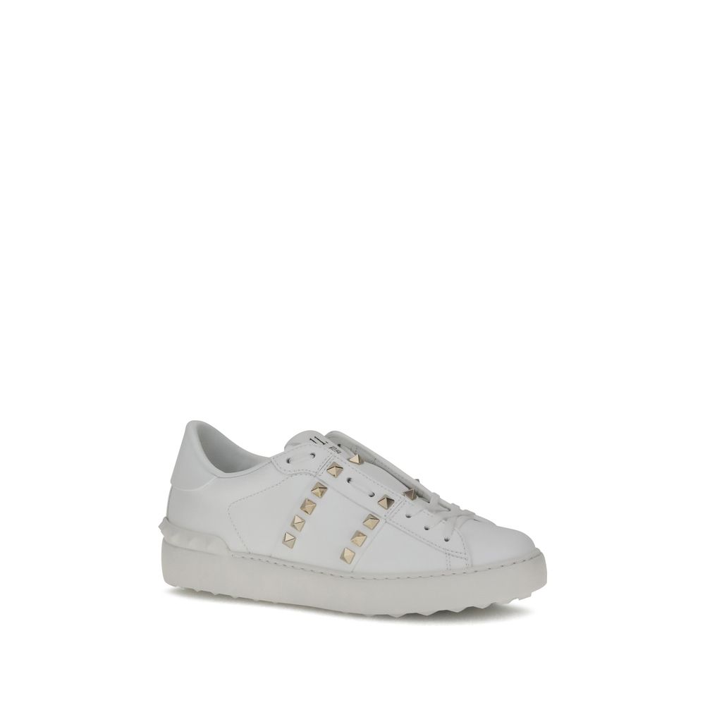 White Calf Leather Bos Taurus Low Top Sneakers - ventzia