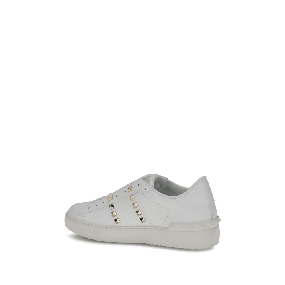 White Calf Leather Bos Taurus Low Top Sneakers - ventzia