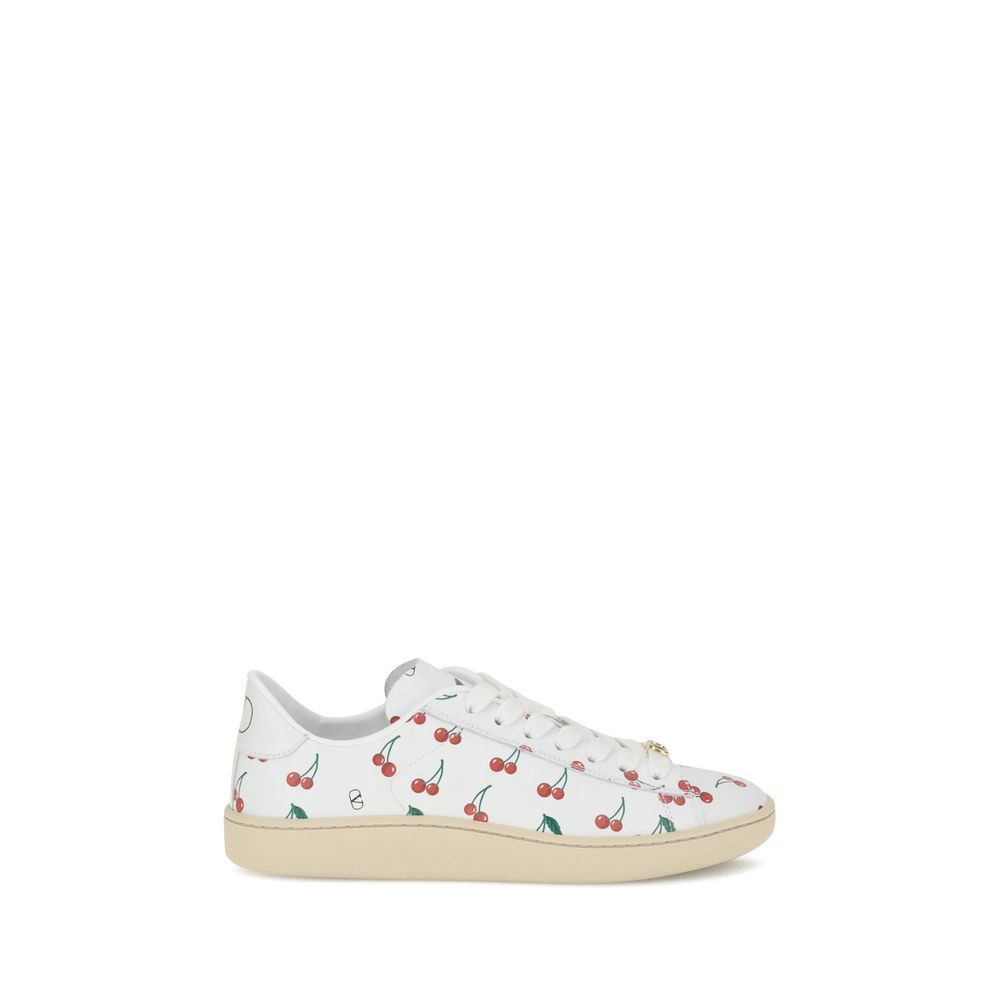 White Calf Leather Bos Taurus Low Top Sneakers - ventzia