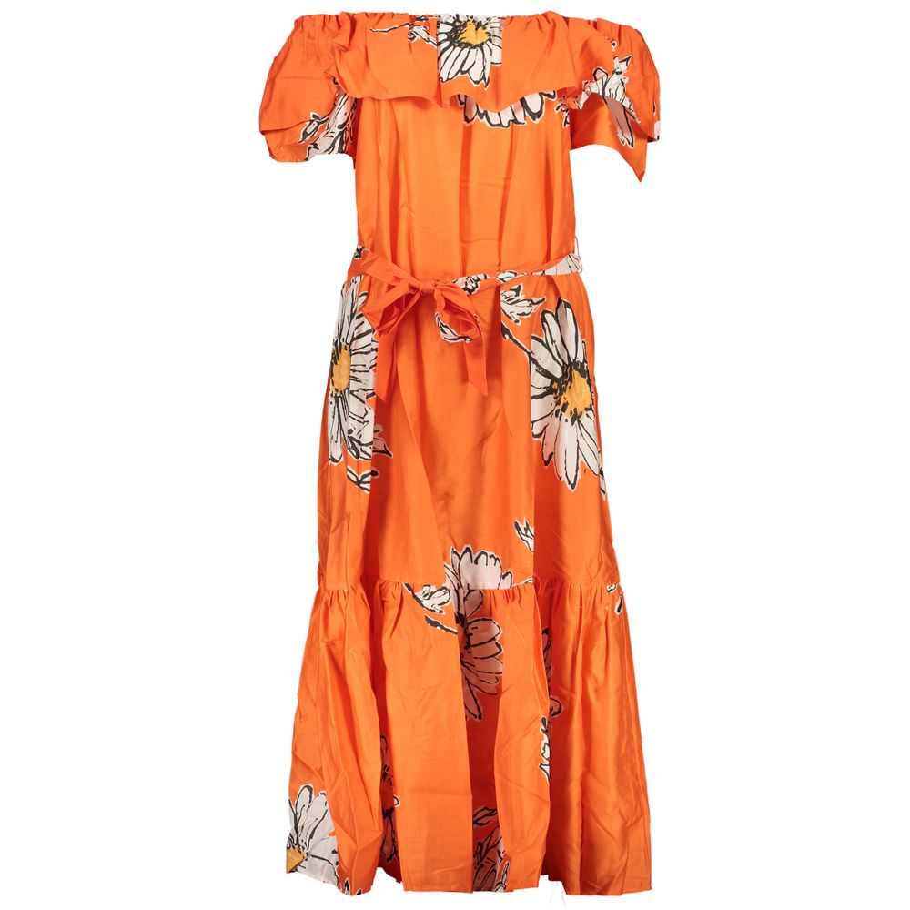 "Arancione Cotton Woman Dress" - ventzia