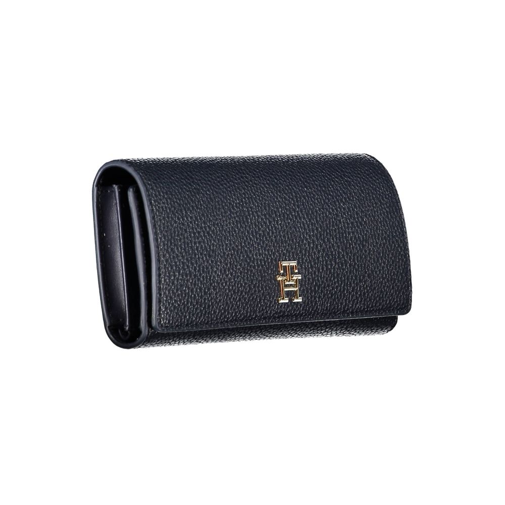 Blue Polyurethane Women Wallet - ventzia