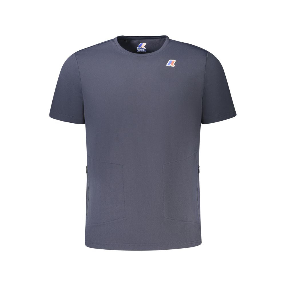 Blue Polyester T-Shirt