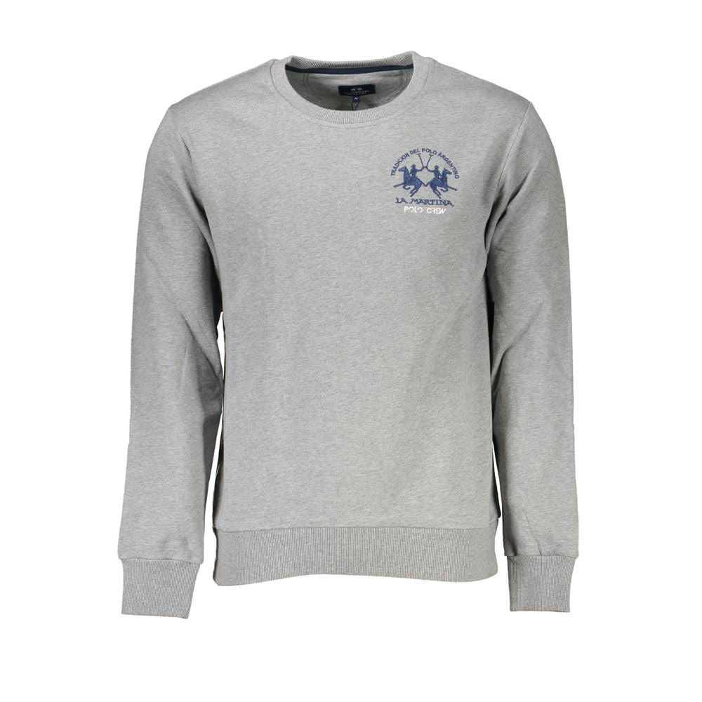 Gray Cotton Men Sweatshirt - ventzia