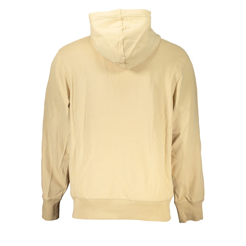 Beige Cotton Men Sweater - ventzia