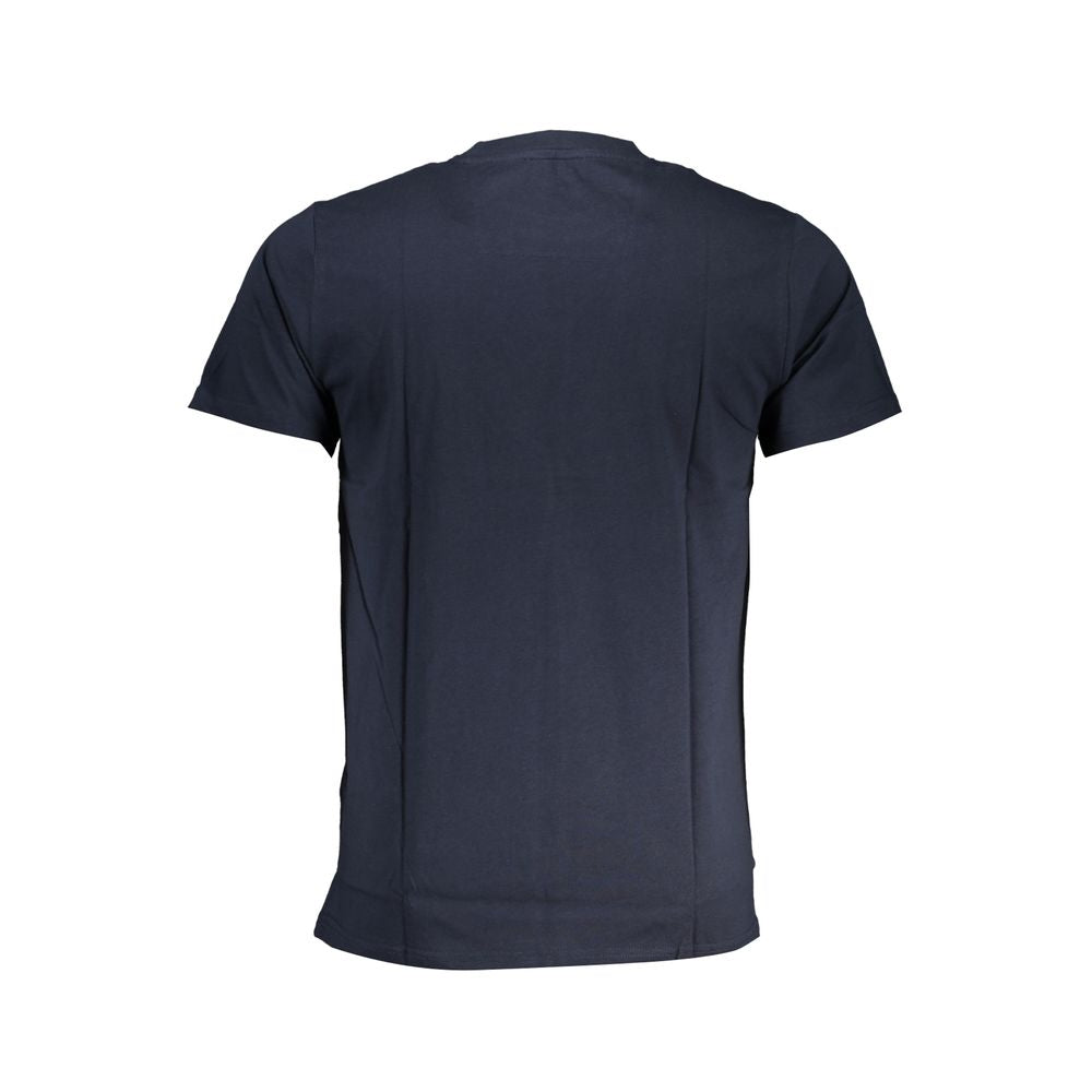 Blue Cotton Men T-Shirt - ventzia