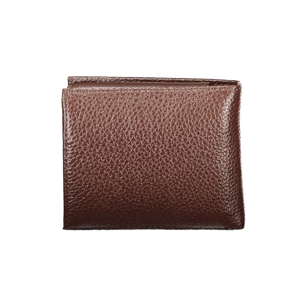 Elegant Brown Leather Bifold Wallet - ventzia