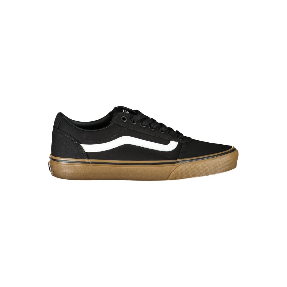 Black Polyester Sneaker - ventzia