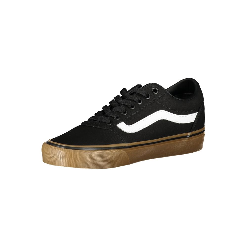 Black Polyester Sneaker - ventzia