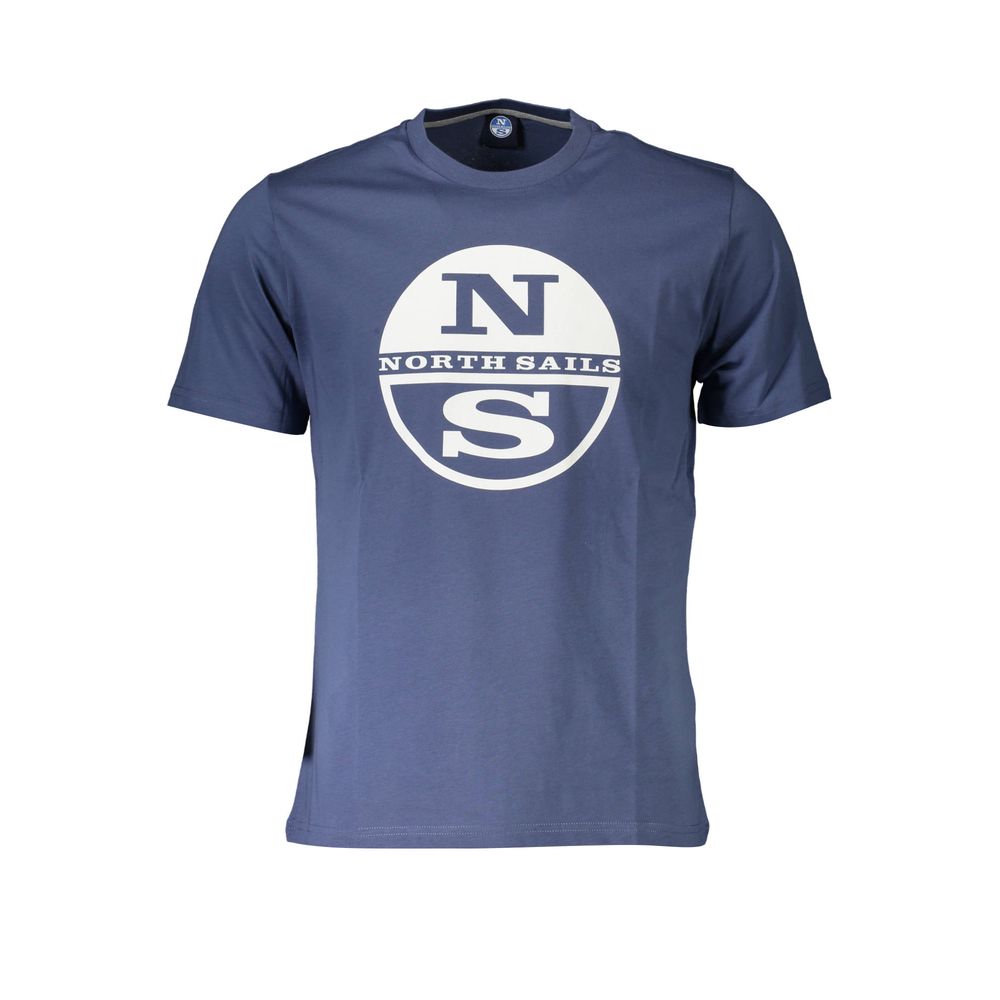 Blu Cotton Men T-Shirt - ventzia